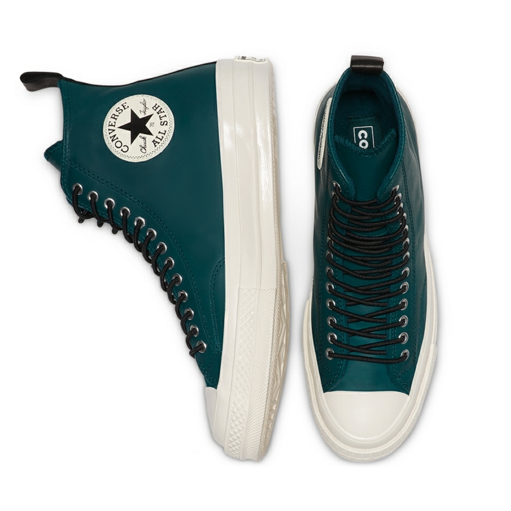 NWT Converse Fleece-Lined Leather Chuck 70 Turq 5W